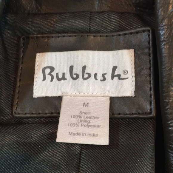 Rubbish brand from Nordstrom Real Leather Jacket